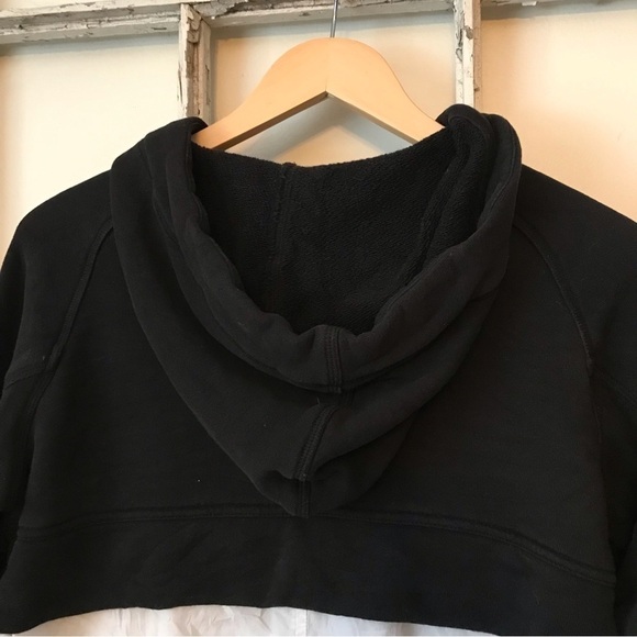 SEA New York Dress With Cropped Hoodie Overlay White Underlay Cotton. Size M. - Picture 5 of 8